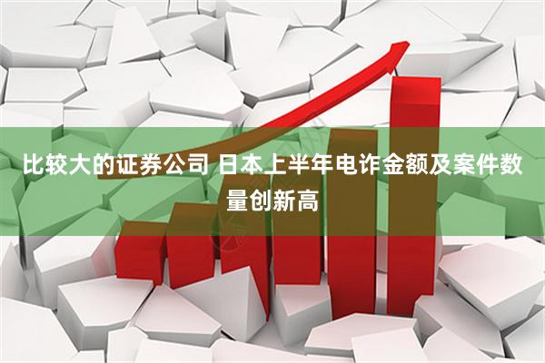 比较大的证券公司 日本上半年电诈金额及案件数量创新高